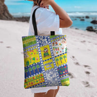 New Caledonia Christmas Tote Bag Festive Beach Vibes - Polynesian Pride