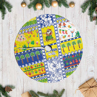 New Caledonia Christmas Tree Skirt Festive Beach Vibes LT05 Casual Yellow - Polynesian Pride