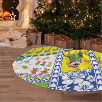 New Caledonia Christmas Tree Skirt Festive Beach Vibes LT05 - Polynesian Pride