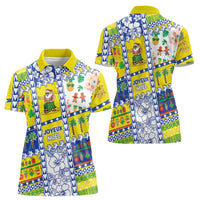 New Caledonia Christmas Women Polo Shirt Festive Beach Vibes LT05 - Polynesian Pride