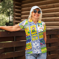 New Caledonia Christmas Women Polo Shirt Festive Beach Vibes LT05 - Polynesian Pride