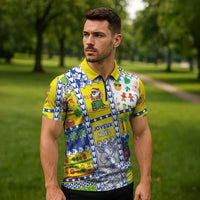 New Caledonia Christmas Zipper Polo Shirt Festive Beach Vibes LT05 - Polynesian Pride