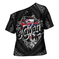 Hawaii November 28th Cross Shoulder Shirt Kanaka Maoli Tribal Pattern LT05 - Polynesian Pride