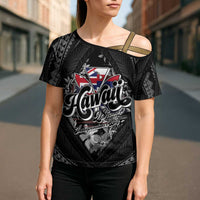 Hawaii November 28th Cross Shoulder Shirt Kanaka Maoli Tribal Pattern LT05 - Polynesian Pride