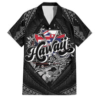 Hawaii November 28th Family Matching Off Shoulder Maxi Dress and Hawaiian Shirt Kanaka Maoli Tribal Pattern - Polynesian Pride
