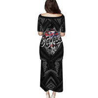 Hawaii November 28th Family Matching Puletasi and Hawaiian Shirt Kanaka Maoli Tribal Pattern - Polynesian Pride