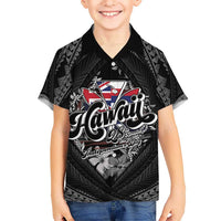 Hawaii November 28th Family Matching Puletasi and Hawaiian Shirt Kanaka Maoli Tribal Pattern - Polynesian Pride