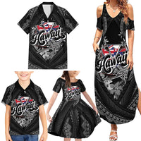 Hawaii November 28th Family Matching Summer Maxi Dress and Hawaiian Shirt Kanaka Maoli Tribal Pattern - Polynesian Pride