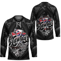 Hawaii November 28th Hockey Jersey Kanaka Maoli Tribal Pattern LT05 - Polynesian Pride