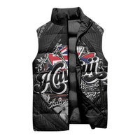 Hawaii November 28th Sleeveless Puffer Jacket Kanaka Maoli Tribal Pattern - Polynesian Pride