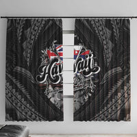 Hawaii November 28th Window Curtain Kanaka Maoli Tribal Pattern - Polynesian Pride