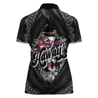 Hawaii November 28th Women Polo Shirt Kanaka Maoli Tribal Pattern LT05 - Polynesian Pride