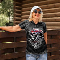 Hawaii November 28th Women Polo Shirt Kanaka Maoli Tribal Pattern LT05 - Polynesian Pride