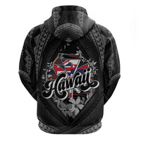 Hawaii November 28th Zip Hoodie Kanaka Maoli Tribal Pattern - Polynesian Pride