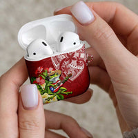 Puerto Rico Coqui Frog AirPods Case Tropical Flowers Polynesian Style LT05 - Polynesian Pride