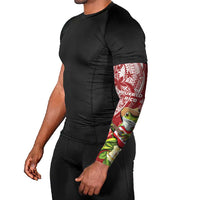 Puerto Rico Coqui Frog Arm Sleeves Tropical Flowers Polynesian Style LT05 - Polynesian Pride
