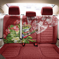 Puerto Rico Coqui Frog Back Car Seat Cover Tropical Flowers Polynesian Style LT05 - Polynesian Pride