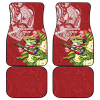 Puerto Rico Coqui Frog Car Mats Tropical Flowers Polynesian Style LT05 - Polynesian Pride