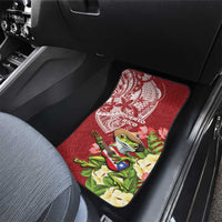 Puerto Rico Coqui Frog Car Mats Tropical Flowers Polynesian Style LT05 - Polynesian Pride