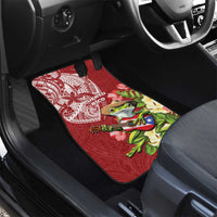 Puerto Rico Coqui Frog Car Mats Tropical Flowers Polynesian Style LT05 - Polynesian Pride