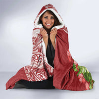 Puerto Rico Coqui Frog Hooded Blanket Tropical Flowers Polynesian Style LT05 - Polynesian Pride