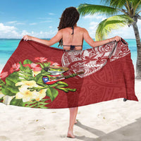 Puerto Rico Coqui Frog Sarong Tropical Flowers Polynesian Style LT05 - Polynesian Pride