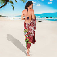 Puerto Rico Coqui Frog Sarong Tropical Flowers Polynesian Style LT05 - Polynesian Pride
