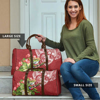 Puerto Rico Coqui Frog Travel Bag Tropical Flowers Polynesian Style - Polynesian Pride