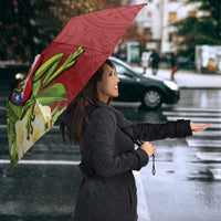 Puerto Rico Coqui Frog Umbrella Tropical Flowers Polynesian Style LT05 - Polynesian Pride