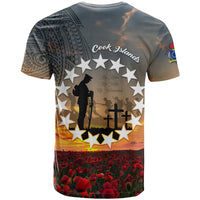 Cook Islands ANZAC Day T Shirt Lest We Forget LT05 - Polynesian Pride