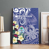 Hafa Adai Guam Canvas Wall Art Latte Stone With Coconut Crab LT05 - Polynesian Pride