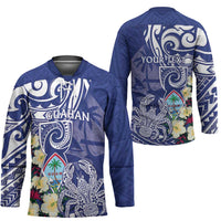 Personalised Hafa Adai Guam Hockey Jersey Latte Stone With Coconut Crab LT05 - Polynesian Pride