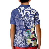 Personalised Hafa Adai Guam Kid Polo Shirt Latte Stone With Coconut Crab LT05 - Polynesian Pride