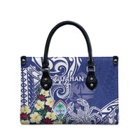 Hafa Adai Guam Leather Bag Latte Stone With Coconut Crab LT05 - Polynesian Pride