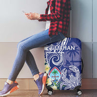 Hafa Adai Guam Luggage Cover Latte Stone With Coconut Crab LT05 - Polynesian Pride