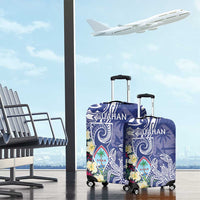 Hafa Adai Guam Luggage Cover Latte Stone With Coconut Crab LT05 - Polynesian Pride
