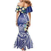 Personalised Hafa Adai Guam Mermaid Dress Latte Stone With Coconut Crab LT05 - Polynesian Pride