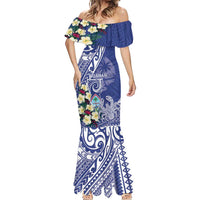 Personalised Hafa Adai Guam Mermaid Dress Latte Stone With Coconut Crab LT05 - Polynesian Pride
