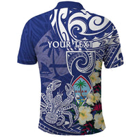 Personalised Hafa Adai Guam Polo Shirt Latte Stone With Coconut Crab LT05 - Polynesian Pride