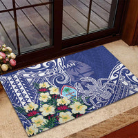 Hafa Adai Guam Rubber Doormat Latte Stone With Coconut Crab LT05 - Polynesian Pride
