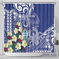 Hafa Adai Guam Shower Curtain Latte Stone With Coconut Crab LT05 - Polynesian Pride