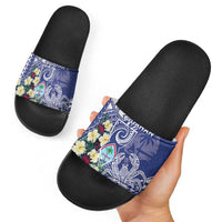 Hafa Adai Guam Slide Sandals Latte Stone With Coconut Crab LT05 - Polynesian Pride