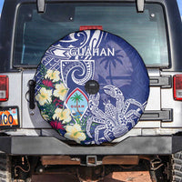Hafa Adai Guam Spare Tire Cover Latte Stone With Coconut Crab LT05 Blue - Polynesian Pride