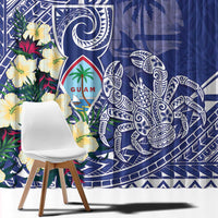 Hafa Adai Guam Window Curtain Latte Stone With Coconut Crab LT05 - Polynesian Pride