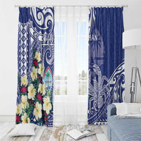 Hafa Adai Guam Window Curtain Latte Stone With Coconut Crab LT05 - Polynesian Pride