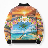 Guam Bomber Puffer Jacket Eternal Summer Sunset Beach LT05 - Polynesian Pride