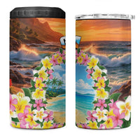 Guam 4 in 1 Can Cooler Tumbler Eternal Summer Sunset Beach LT05 One Size: 16 oz Colorful - Polynesian Pride