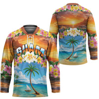 Guam Hockey Jersey Eternal Summer Sunset Beach LT05 - Polynesian Pride