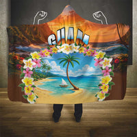 Guam Hooded Blanket Eternal Summer Sunset Beach LT05 - Polynesian Pride