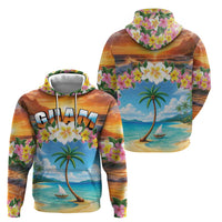 Guam Hoodie Eternal Summer Sunset Beach LT05 - Polynesian Pride